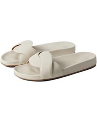 puffy woven slides