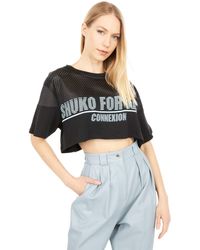 Faith Connexion - Shuko Cropped Oversized Tee - Lyst