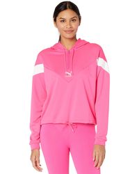 puma satin 1/2 zip top
