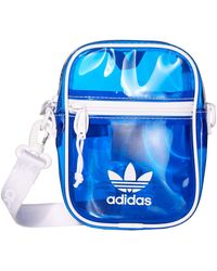 adidas shoulder bag blue