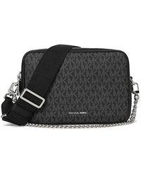 MICHAEL Michael Kors - Bryant Medium Double Zip Chain Camera Crossbody Cross Body Handbags 1, Leather/Polyester - Lyst