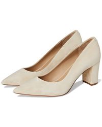 Ralph Lauren - Lanette Suede Block-Heel Pumps High Heels 8 B - Lyst