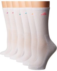 adidas Athletic 6-pack Crew Socks - White