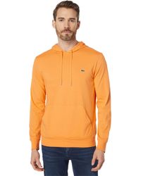 Lacoste Jersey Tshirt Hoodie in Orange 