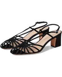 Loeffler Randall - Priscilla Lattice Slingback Mid Heel Sandals Wedge Shoes 9 B - Lyst