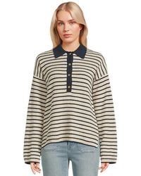 Faherty - Miramar Linen Relaxed Polo Sweater, Cotton/Linen - Lyst