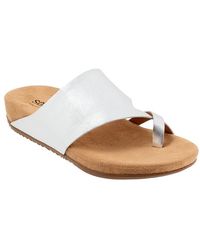 Softwalk - Blaine Sandals 7 W (D) Leather - Lyst