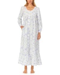 Eileen West - Long Sleeve Button Front Robe - Lyst
