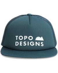 Topo - Foam Trucker Hat - Mountain Waves - Lyst