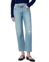Joe's Jeans - The Blake Cropped Wide Leg With Cut Hem Jeans, Cotton/Denim/Elastane - Lyst