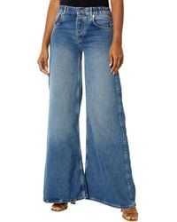 Free People Lovefool Low Rise Jeans - Blue