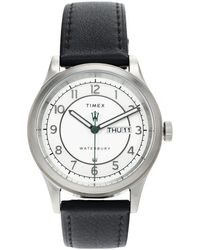 Timex 39 Mm Waterbury Traditional Day-date Stainless Steel Case - Gray