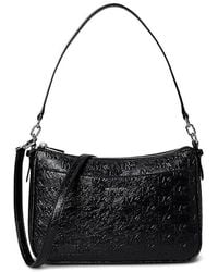 MICHAEL Michael Kors - Jet Set Medium Top Zip Pouchette Crossbody Cross Body Handbags, Leather/Polyester - Lyst