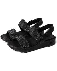 Skechers - Foamies Arch Fit Footsteps Double Band With Rhinestones Sandals/ Rubber - Lyst