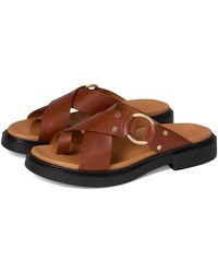 Ecco - Seoul Toe Post Ring Ornament Slide Sandals Wedge Shoes Eu 37 (Us 6-6.5) B - Lyst