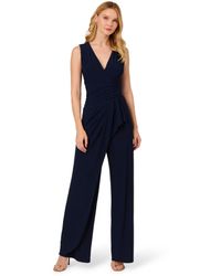 Adrianna Papell - Plus Pintuck Jersey Jumpsuit - Lyst