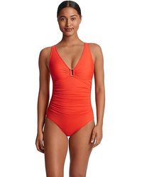 Ralph Lauren - Beach Club Solids Ring Front Underwire One-Piece Swimsuits One Piece, Elastane/Nylon - Lyst