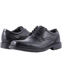 rockport men's essential details waterproof apron toe oxford