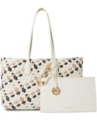 Anne Klein - Woven Tote With Detachable Pouch - Lyst