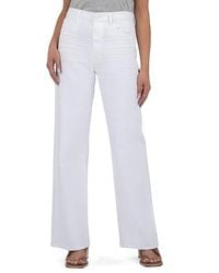 Kut From The Kloth - Sienna High Rise Wide Leg-5 Pockets Jeans 14, Cotton/Denim/Spandex - Lyst