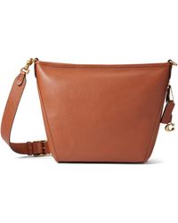 dufflette leather crossbody bolsa