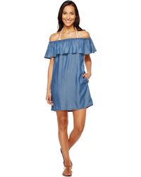 Tommy Bahama - Chambray Off The Shoulder Dress Cover-up - Lyst