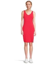 Mod-o-doc - Side Slit Tank Top Dress Dress Lg (Us 12-14) Cotton/Modal/Spandex - Lyst