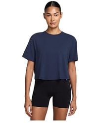 Nike - One Relaxed Dri-Fit Cropped Short-Sleeve Top Workout Md (Us 8-10) Cotton/Elastane/Polyester - Lyst