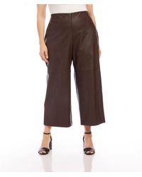 Karen Kane - Plus Size Cropped Vegan Leather Pants - Lyst
