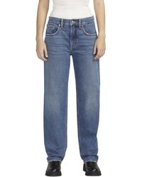 Silver Jeans Co. - Low 5 Mid-rise Straight Leg Jeans L27480rcs208 - Lyst