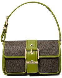 MICHAEL Michael Kors - Colby Medium Shoulder Handbags, Leather/Polyester - Lyst
