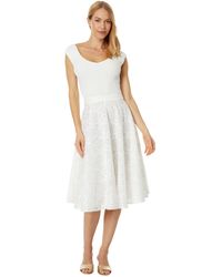 Ted Baker Annikaa Off The Shoulder Knit Dress in White | Lyst