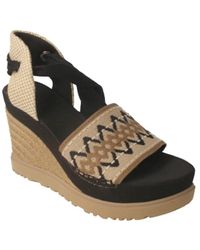 UGG - ® Abbot Ankle Wrap Canvas/textile Dress Shoes|sandals - Lyst