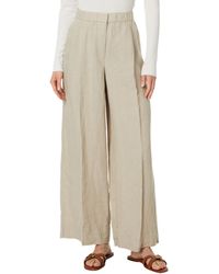 Eileen Fisher - Wide Pleated Full Length Pants - Lyst