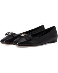 Kate Spade - Deco Bow Smooth Leather Flat Flat Shoes - Lyst