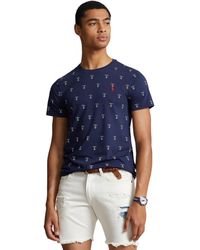 Polo Ralph Lauren - Classic Fit Printed Jersey Short Sleeve T-shirt - Lyst