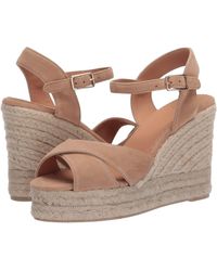 CastaÃ±er Canvas Blaudell 80 Wedge Espadrille in White - Lyst
