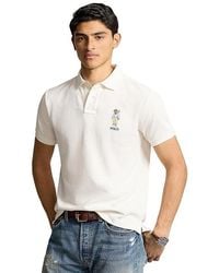 Polo Ralph Lauren - Custom Slim Fit Polo Bear Polo Shirt Clothing, Cotton - Lyst