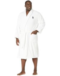 Polo Ralph Lauren Big Velour Terry Kimono Robe - White