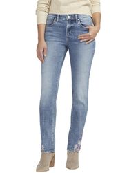 Jag Jeans - Petite Ruby Mid-rise Straight Leg Jeans - Lyst