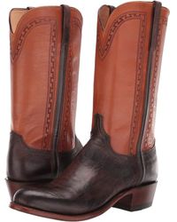 lucchese lace up range boot