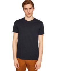 Armani Exchange - Crew Neck Tee With Small Logo Patch - Lyst