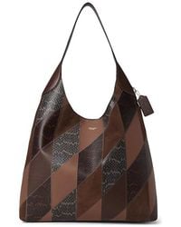 COACH - Brooklyn Shoulder Bag 39 With Snakeskin Patchwork Shoulder Handbags - Lyst