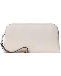Kate Spade - Halo Fine Grain Leather Medium Wristlet Wallet Handbags, Leather/Suede - Lyst