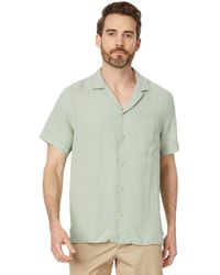 Lucky Brand - Linen Camp Collar Short Sleeve Shirt - Lyst