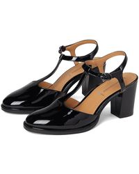Johnston & Murphy - Amy T-Strap Pumps Wedge Shoes, Leather - Lyst