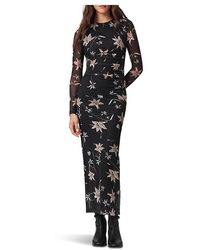 AllSaints - Caia Mesh Dress Dress Uk 16 (Us 12) Elastane/Polyester - Lyst
