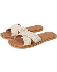 Roxy - Andreya Raffia Sandals, Synthetic - Lyst