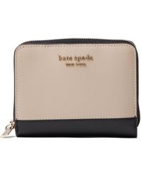 Kate Spade Compact Wallet in Green | Lyst