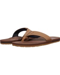 Flip-Flops E1249 New Mens 11 Brown #29156-C8 Volcom Fader  Sandals 